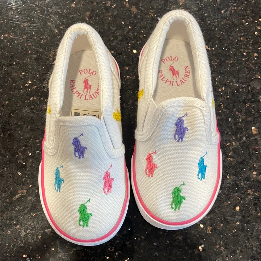 Polo by Ralph Lauren Kids Sneakers with multicolor pony